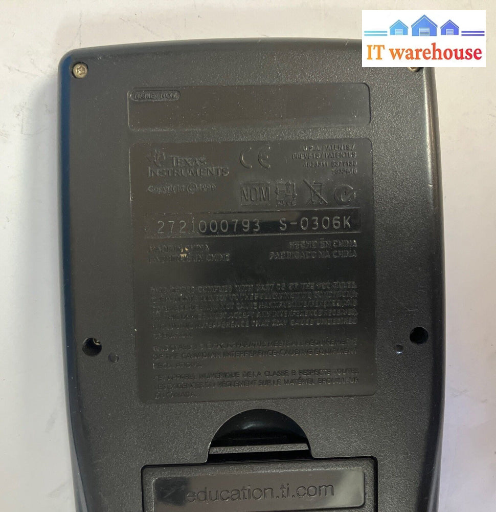 Texas Instruments Ti-83 Plus Graphing Calculator With Cover *Tested/Work* ~