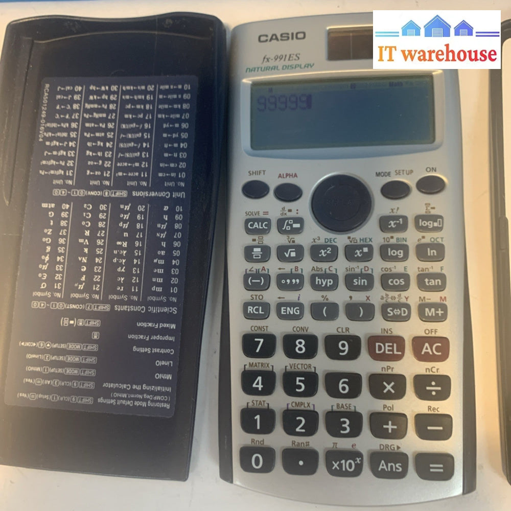 Texas Instruments TI-BAII Plus Financial Calculator & Casio fax-991ES