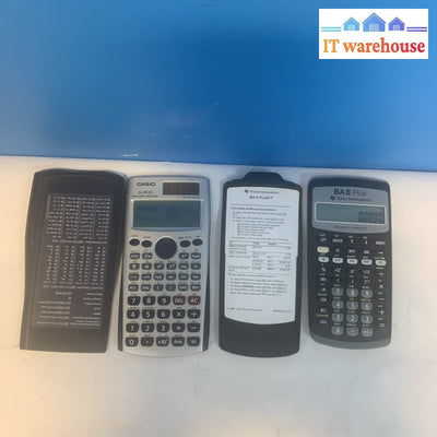 Texas Instruments TI-BAII Plus Financial Calculator & Casio fax-991ES