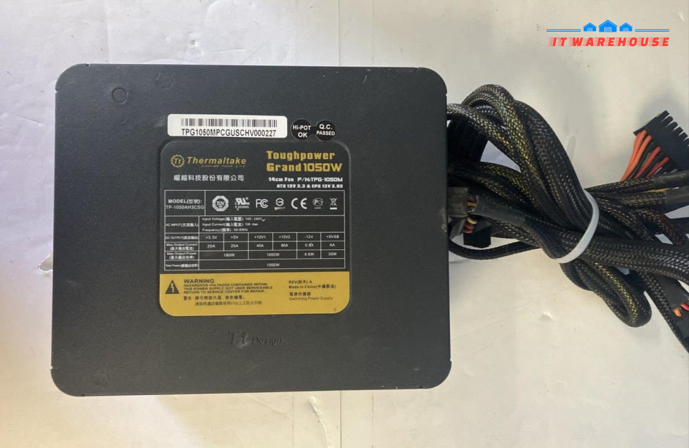 Thermaltake Toughpower Grand 1050W Atx Power Supply Tpg-1050M 8-Pin Pcie Tested~