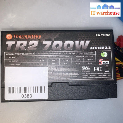 Thermaltake TR2 700W ATX 12V 2.3 TR-700 /4+4/4x (6+2) pin ATX PSU Tested Working