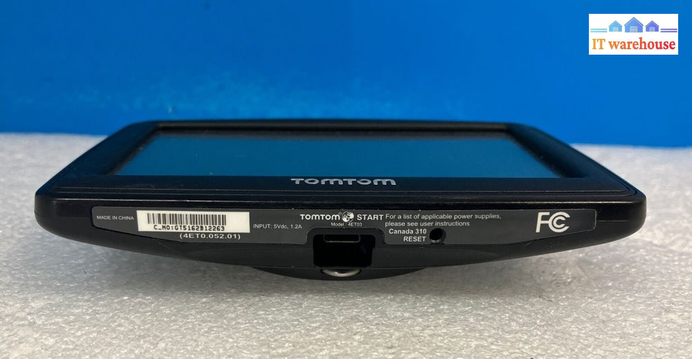 ~ TomTom Model 4ET03 Automotive GPS With USB Mini-B Cable *Tested/Working*