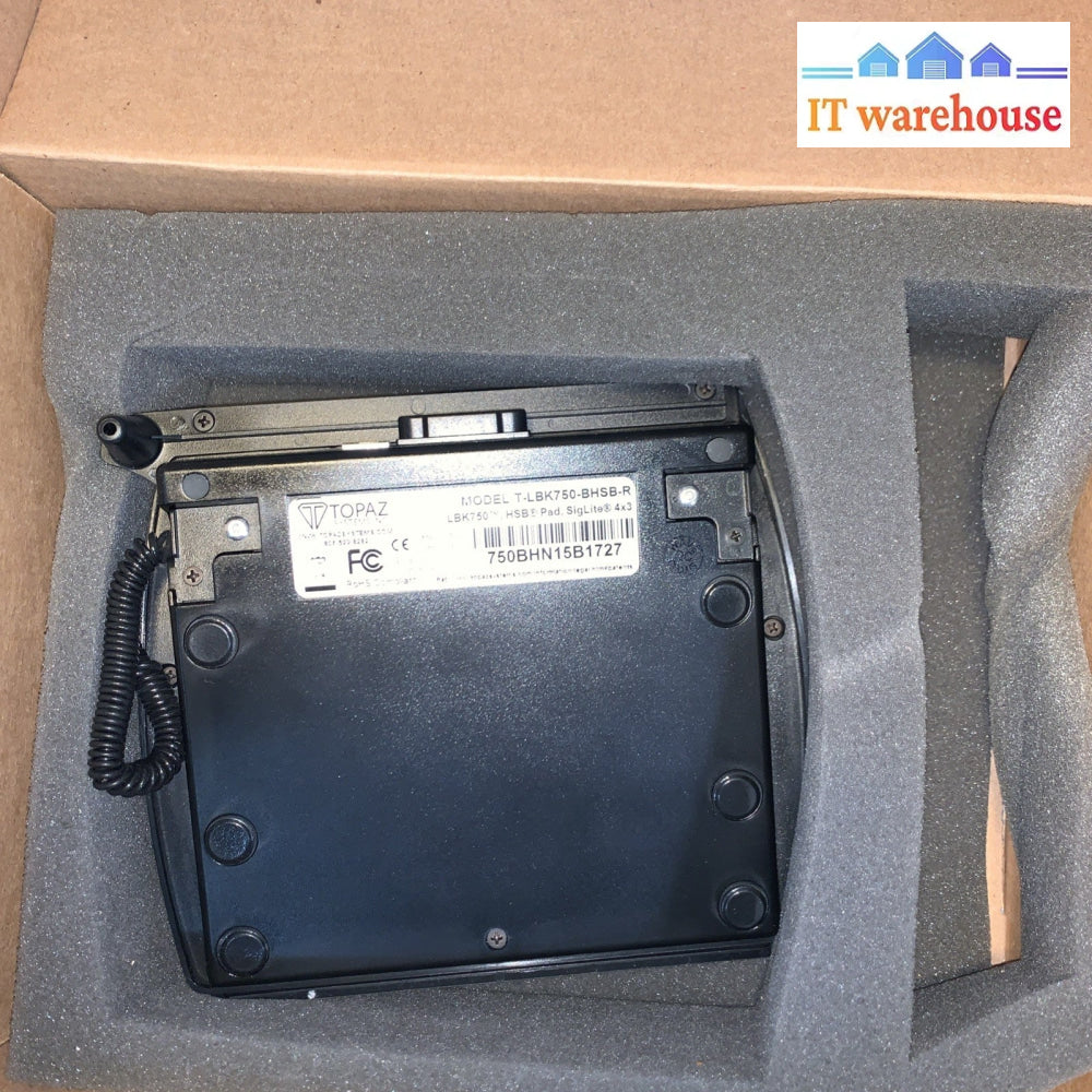 Topaz T-LBK750-BHSB-R Backlit 4x3 LCD Signature Capture Pad  USB