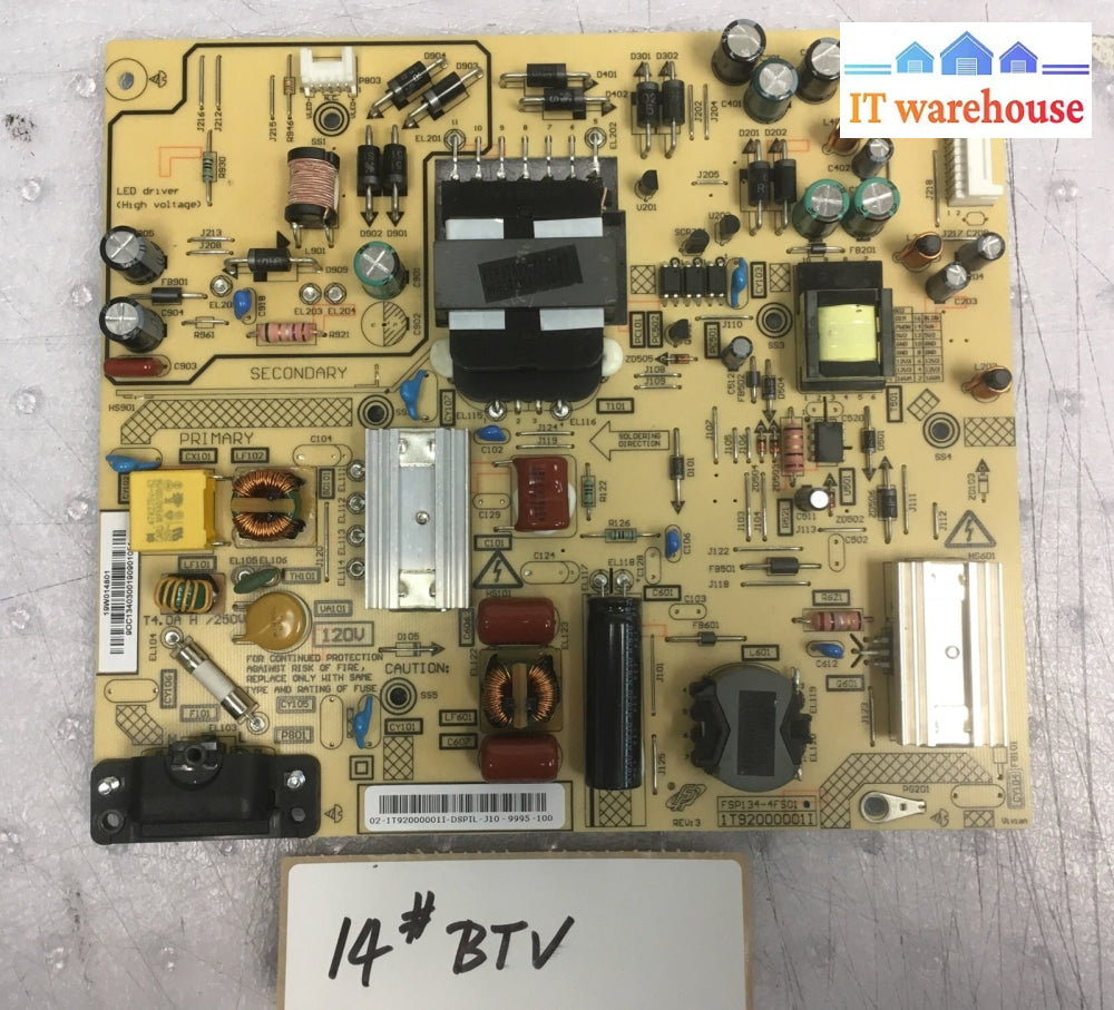 + Toshiba 1T92000001I Power Supply Board For 50LF621U19 50LF711U20