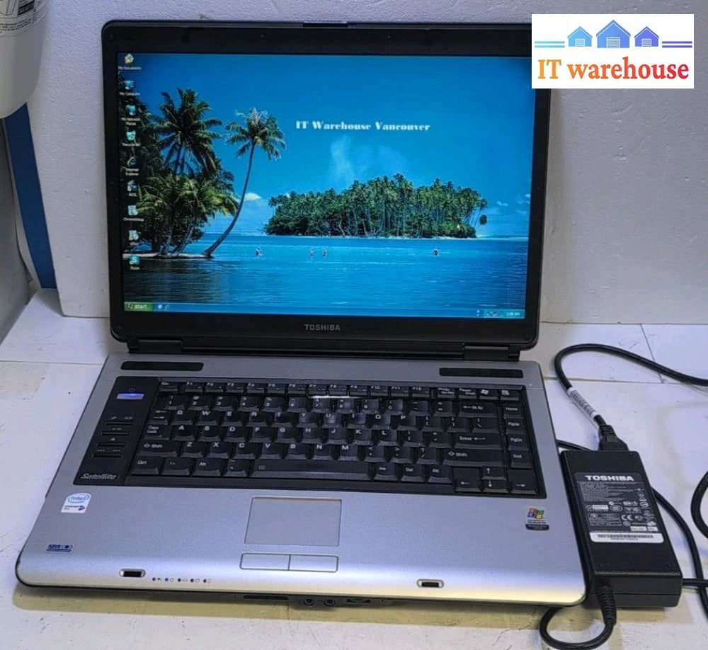 Toshiba A100-0FH 15" Laptop T2050 CPU/1GB RAM/500GB HDD /WIN XP (NO BATTERY) -