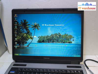 Toshiba A100-0FH 15" Laptop T2050 CPU/1GB RAM/500GB HDD /WIN XP (NO BATTERY) -