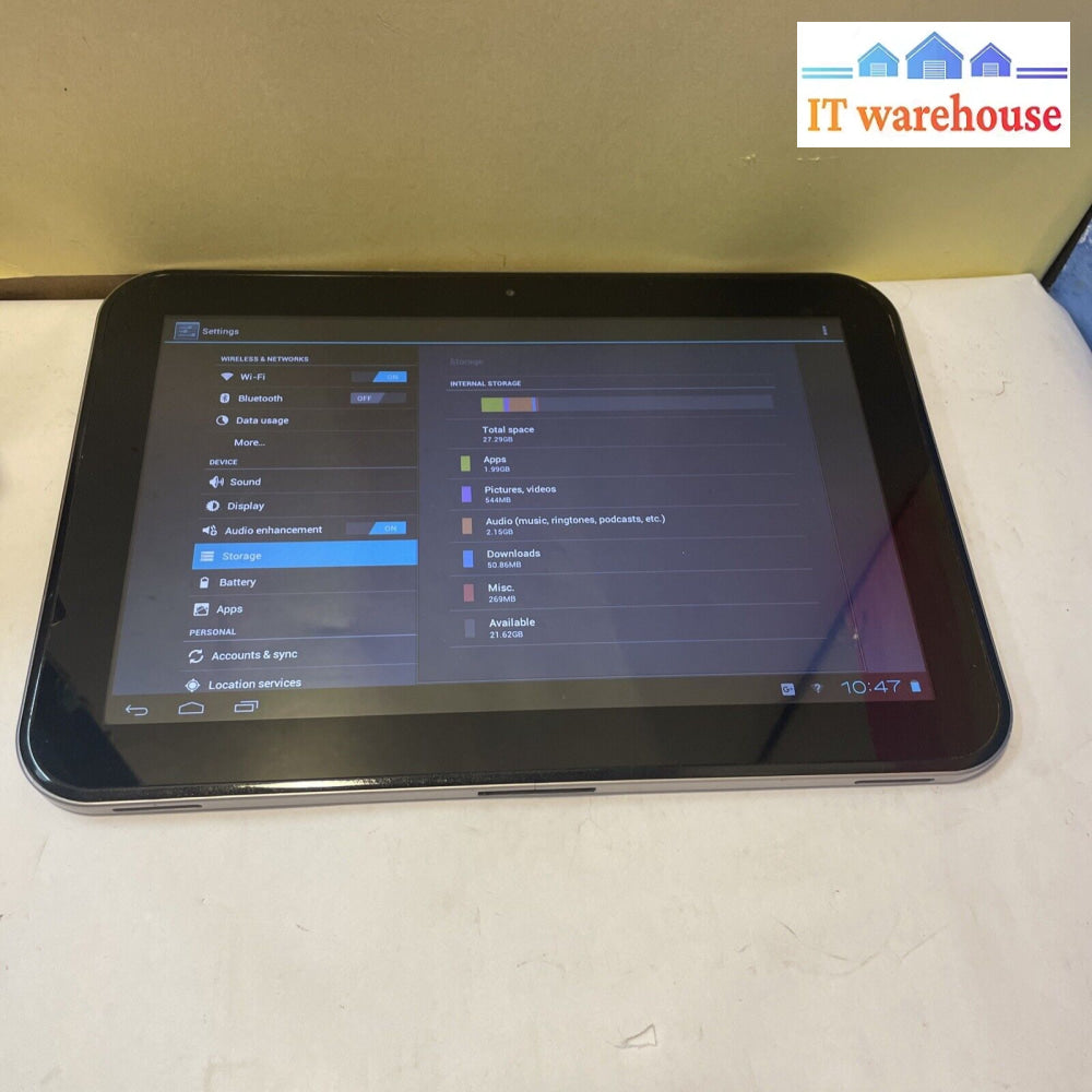 Toshiba At300-101 30Gb Wi-Fi 10.1In Pad