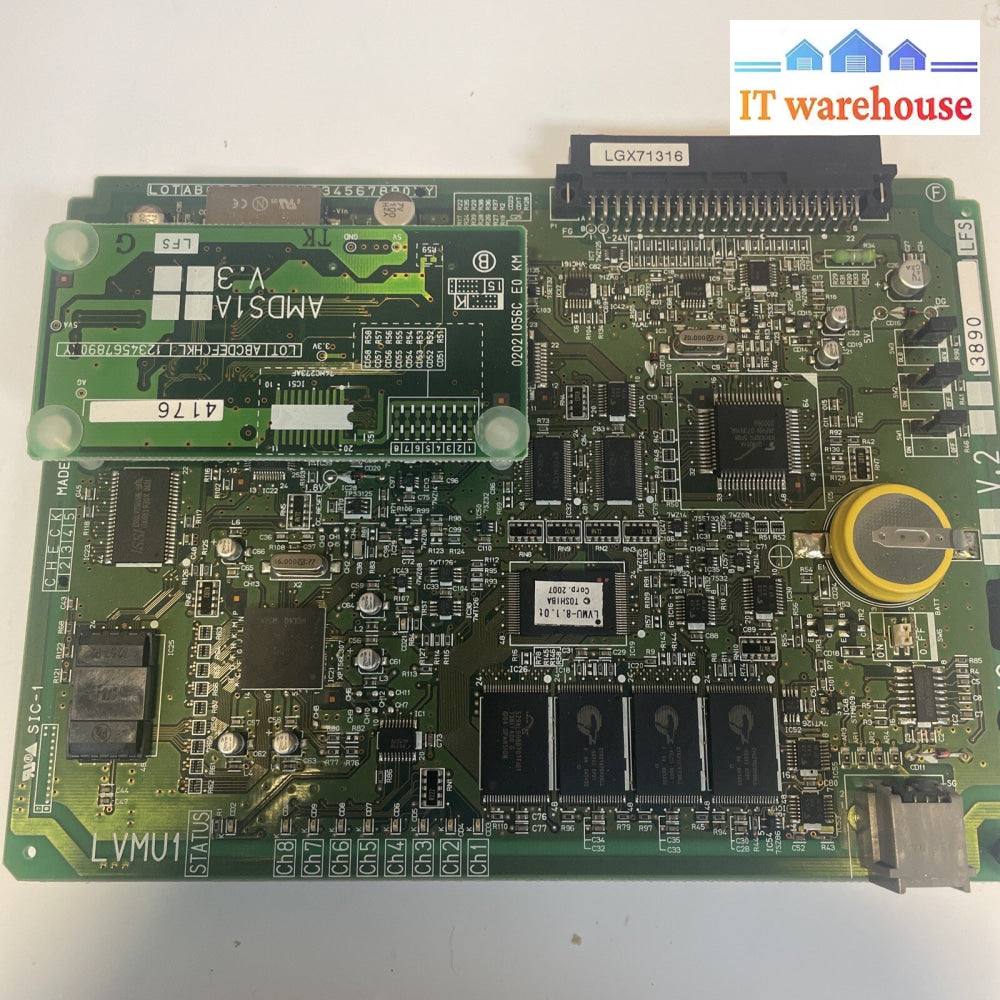 Toshiba LVMU1A V.2 Flash Voice Mail Processing Board with AMDS1A v.3
