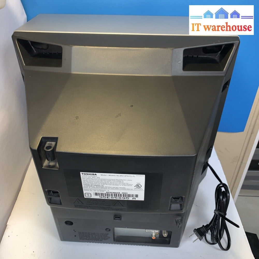 Toshiba Md14Fn1C 14-Inch Flat Screen Tv-Dvd Combo