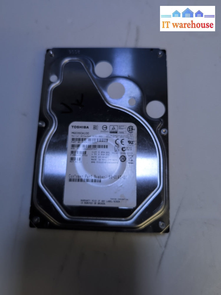 Toshiba (MG03SCA100) 3.5" SAS Server Hard Drive (TESTED, REMAINING 1000 DAYS) -