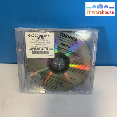 Toshiba NB200-006 Windows XP Home SP3 Operating System Disc