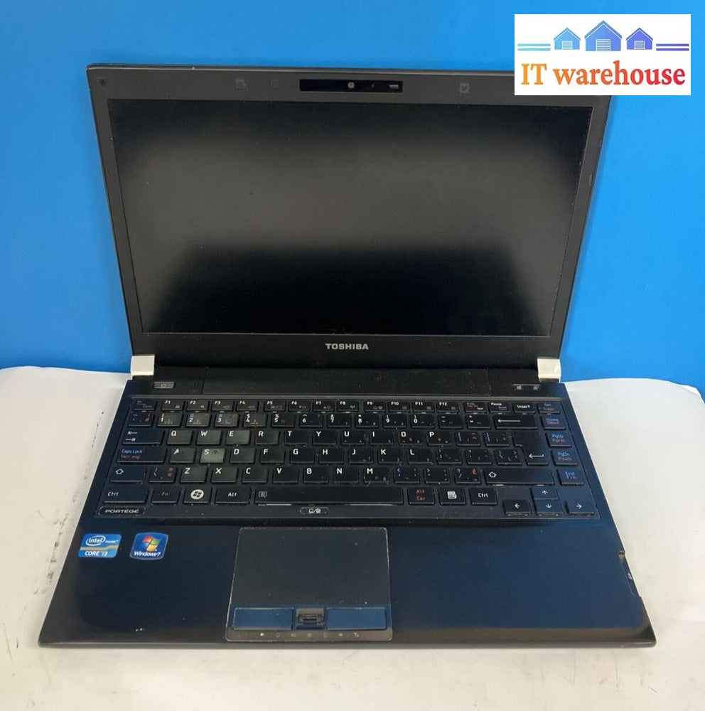 Toshiba Portege R830 13.3" Laptop Intel i3-2310M CPU/ 3GB RAM / 250GB HDD / XP ~