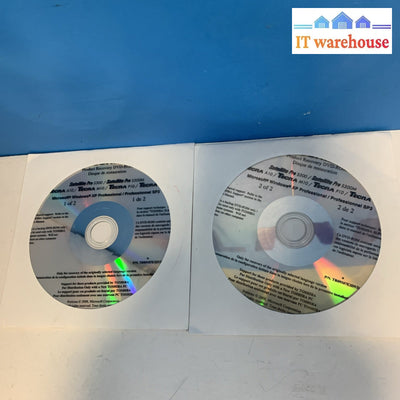 Toshiba S300/S300M Tecra A10 M10 P10 Operating System Windows XP SP3 Recovery CD