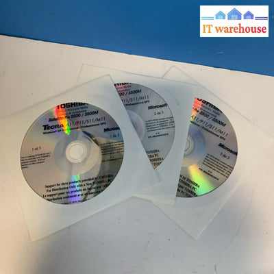 Toshiba S500/S500M Tecra A11 M11 P11 Operating System Windows XP SP3 Recovery CD