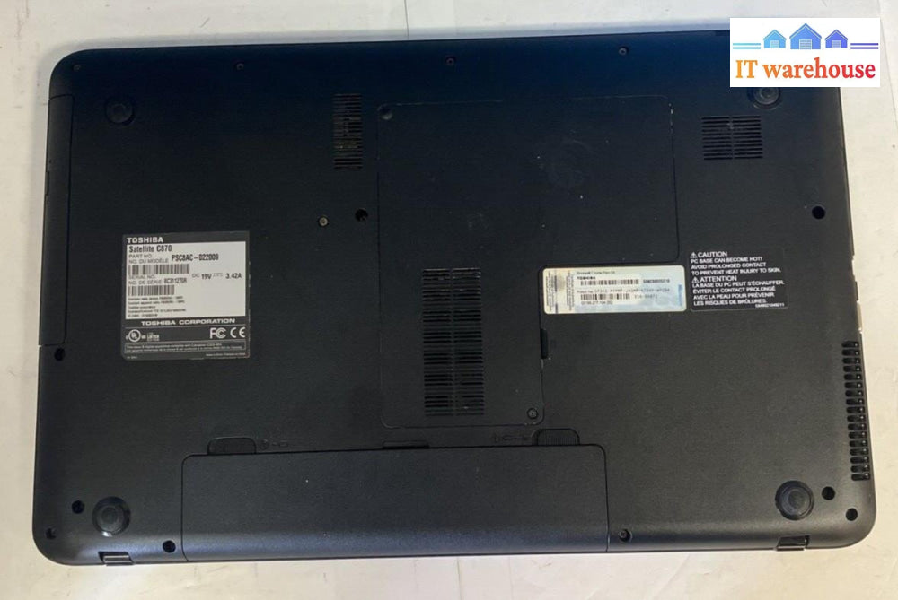 Toshiba Satellite C870 15.6’’ Laptop With Pentium Cpu/ 2Gb Ram / 500Gb Hdd Xp ~