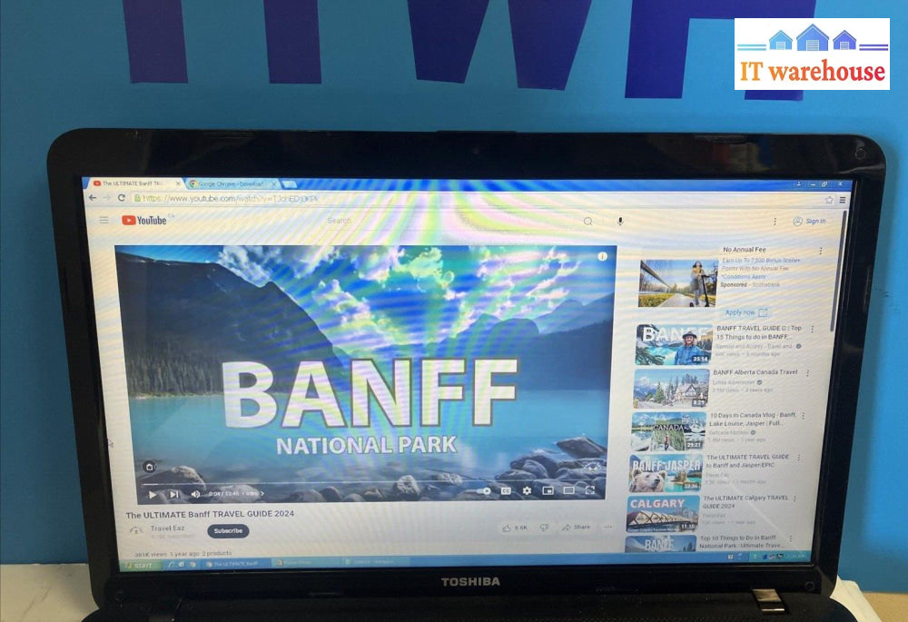 Toshiba Satellite C870 15.6’’ Laptop With Pentium Cpu/ 2Gb Ram / 500Gb Hdd Xp ~