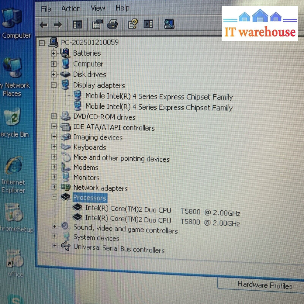 Toshiba Satellite L300D-04P 15.4” T5800 2GB RAM 160GB HDD Windows XP SP3