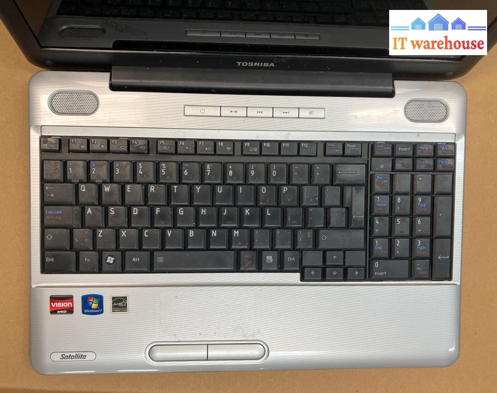 Toshiba Satellite L500D 15.6" Laptop AMD Athlon CPU 1GB RAM (Bad Screen, Read) ~