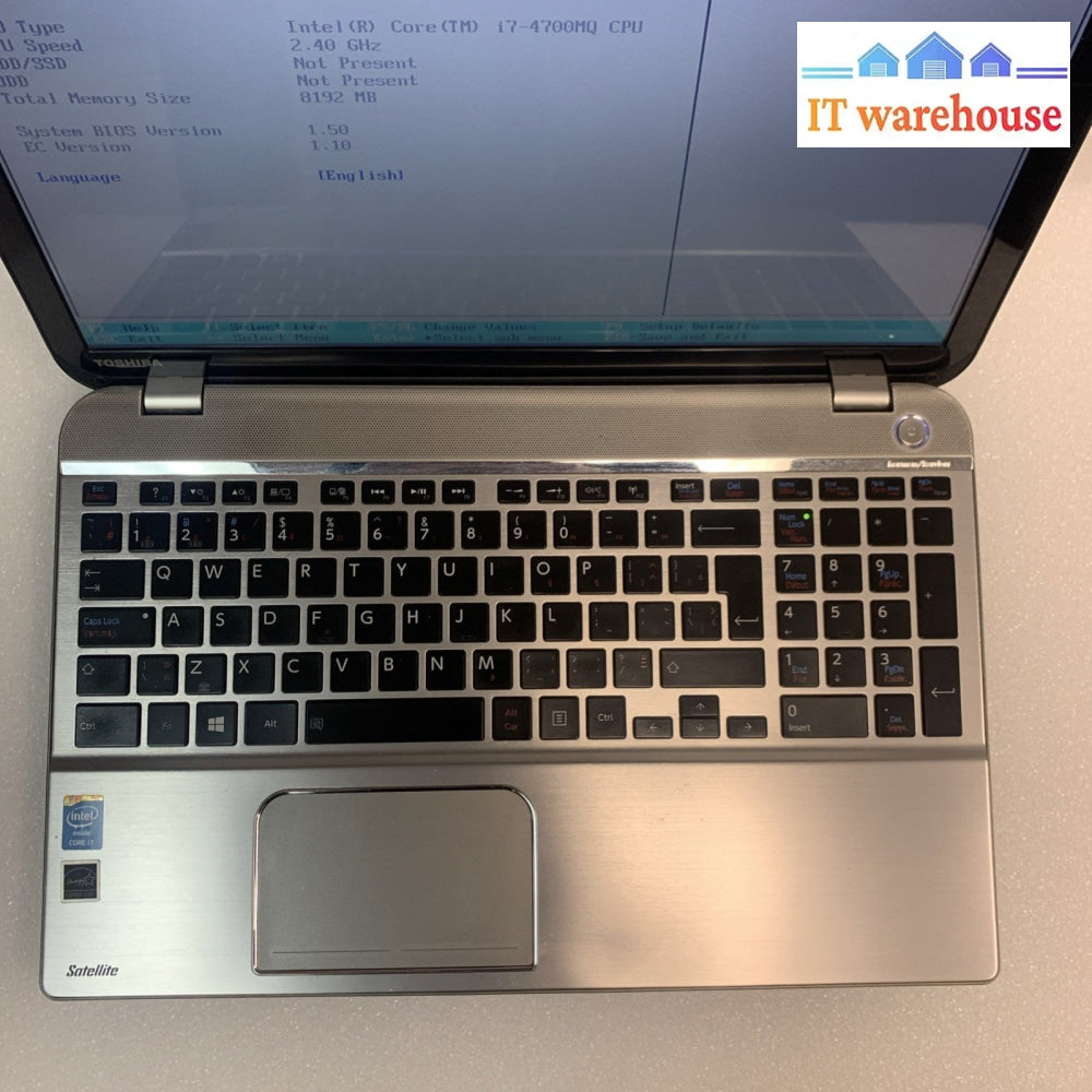 Toshiba Satellite P50-A Laptop Core i7-M4700MQ 2.4GHz 8GB Laptop barebone