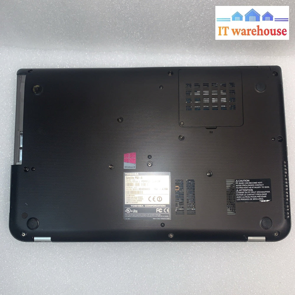 Toshiba Satellite P50-A Laptop Core i7-M4700MQ 2.4GHz 8GB Laptop barebone