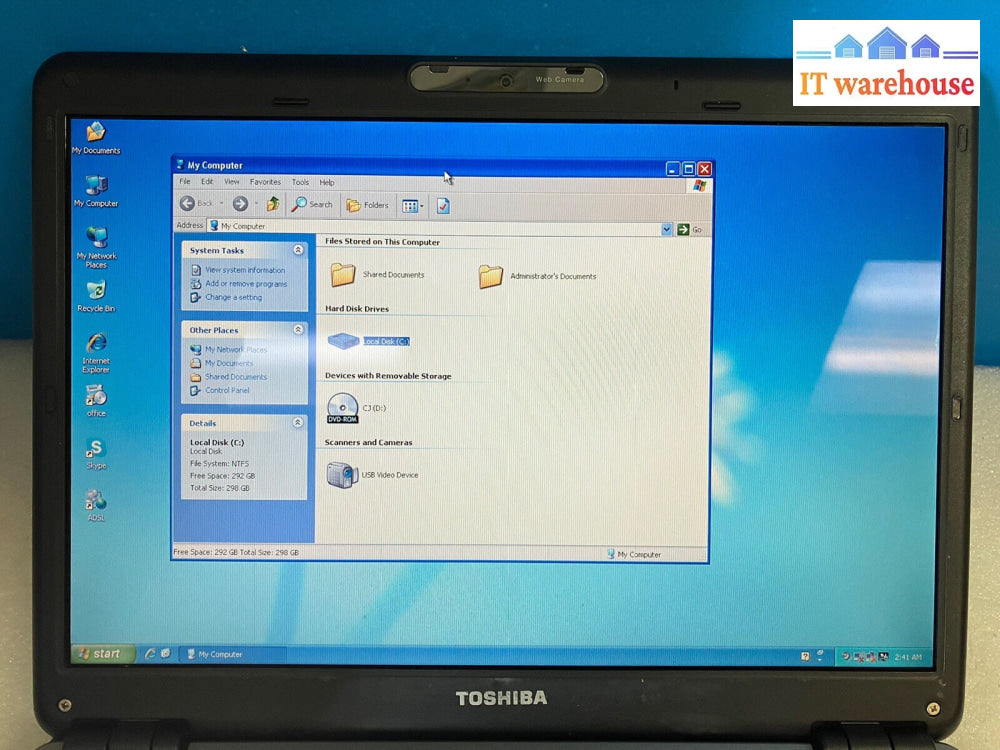 ~ Toshiba Satellite Pro U400 13.3" Laptop C2D T5870 2GHz, 3GB RAM, 300GB, XP SP3
