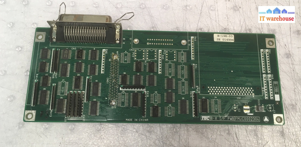 + Toshiba TEC Barcode Printer FMJC0002304 INTERFACE BOARD B-198-03