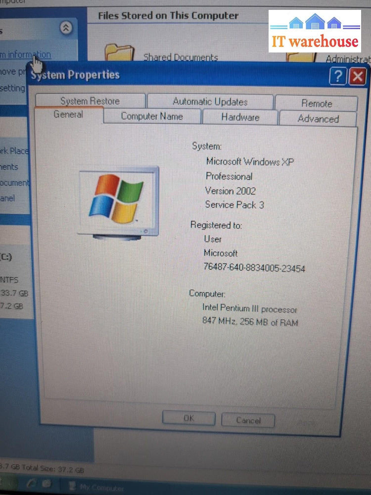 Toshiba Tecra 8100 14.1" Laptop Pentium III 846MHz CPU /256MB RAM/40GB HDD/XP -