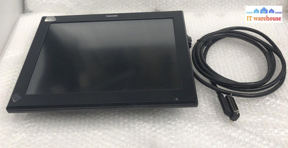 +TOSHIBA TFT 15" Monitor MODEL:TFTST-A20-5L2NK-QM-R w/ E119932 Cable