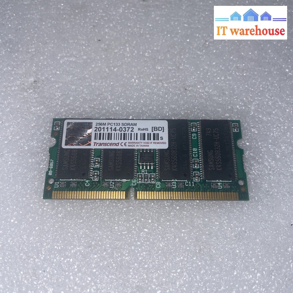 Transcend 256M PC133 SDR SDRAM 133 pin laptop memory