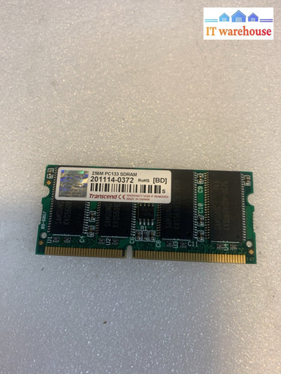 Transcend 256MB PC133 SDRAM SO-DIMM 144-Pin Laptop Memory TS32MSD64V4F – Tested