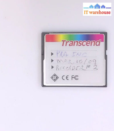 Transcend Compact Flash 8Gb 133X Compactflash Memory Card