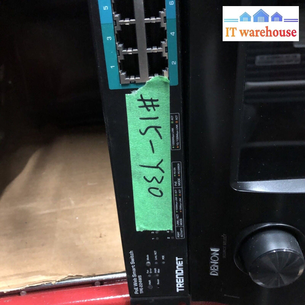 $ TRENDNET POE WEBSMART SWITCH TPE-224WS 24-PORT 10/100 SWITCH