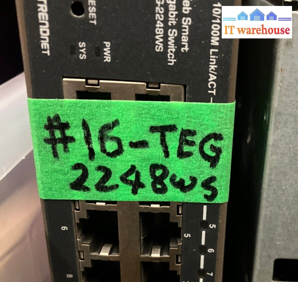 Trendnet WebSmart TEG-2248WS 48-Port 10/100M Smart Network Switch ~