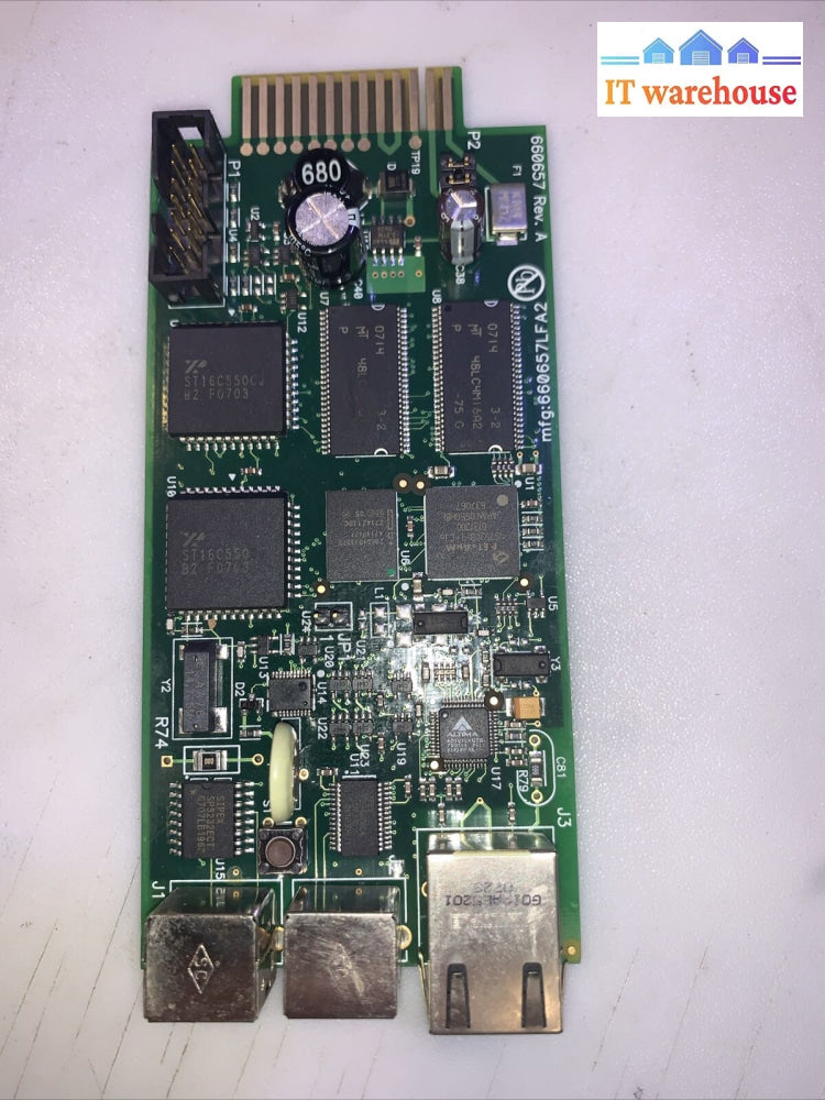 Tripp Lite Snmpwebcard Web Management Card 660657 Rev A