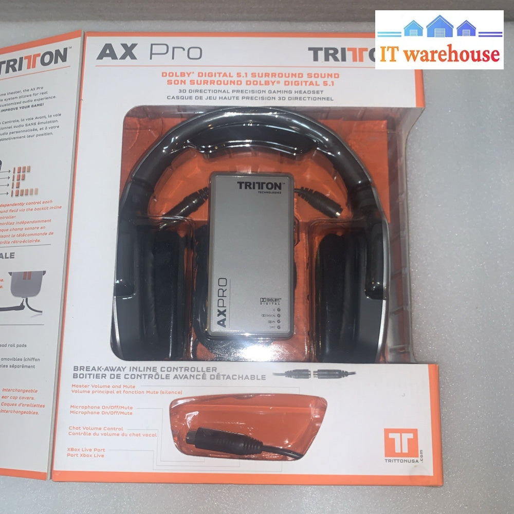 Tritton AX Pro Dolby Digital 5.1 Surround Headset PS3 Xbox 360 PC