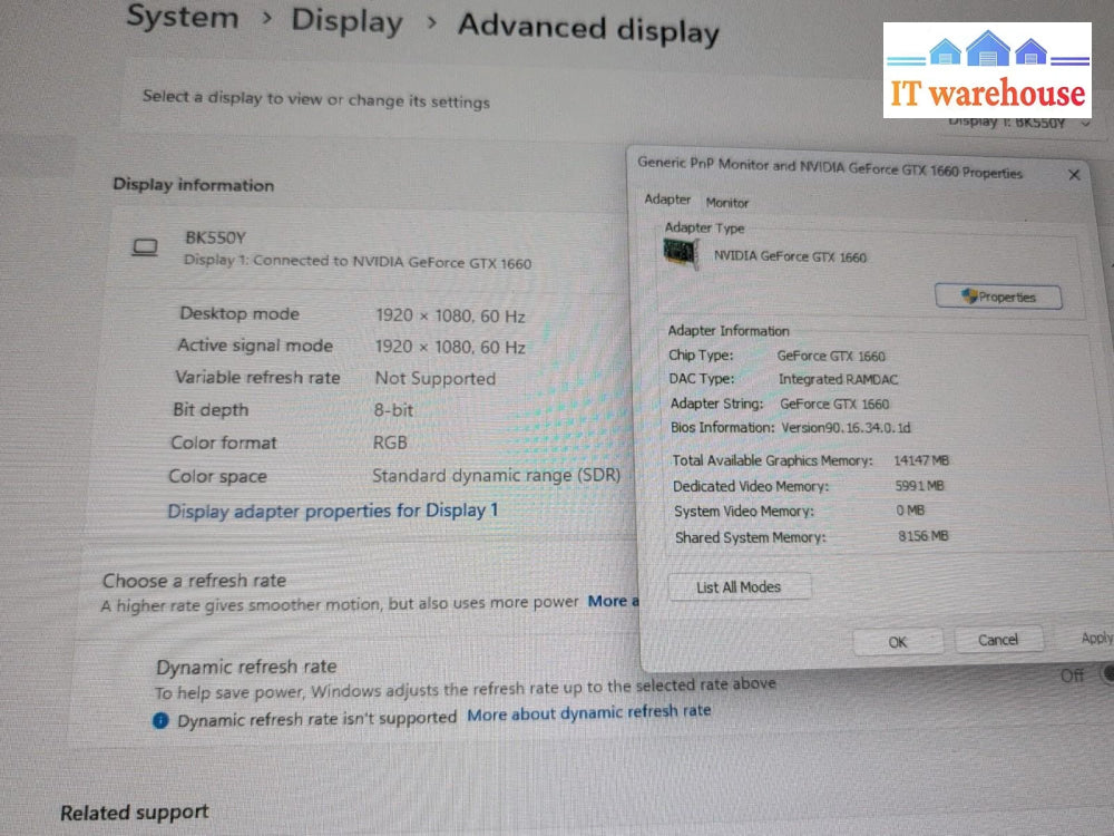 TT Gaming PC Ryzen 5 3600 3.6GHz/ 16GB RAM/960GB SSD/GTX 1660 6GB/WiFi /WIN 11 -