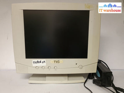 - TVS 12" MONITOR NA-128T WITH COMPATIBLE AC ADAPTER