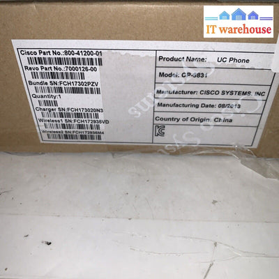 (Two sets of )  Cisco CP-8831-MIC-WRLS= Wireless Microphone Kit 800-41200-01