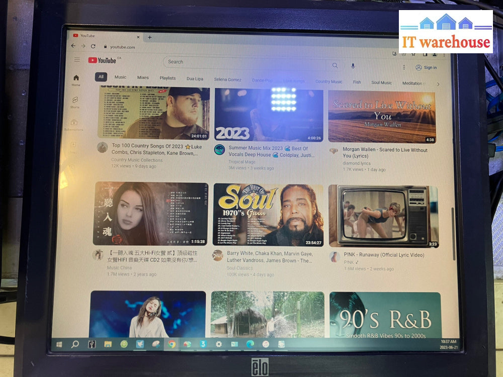 ~ Tyco Electronics Elo TouchSystems 1729L 17" Touchscreen Monitor VGA DVI USB