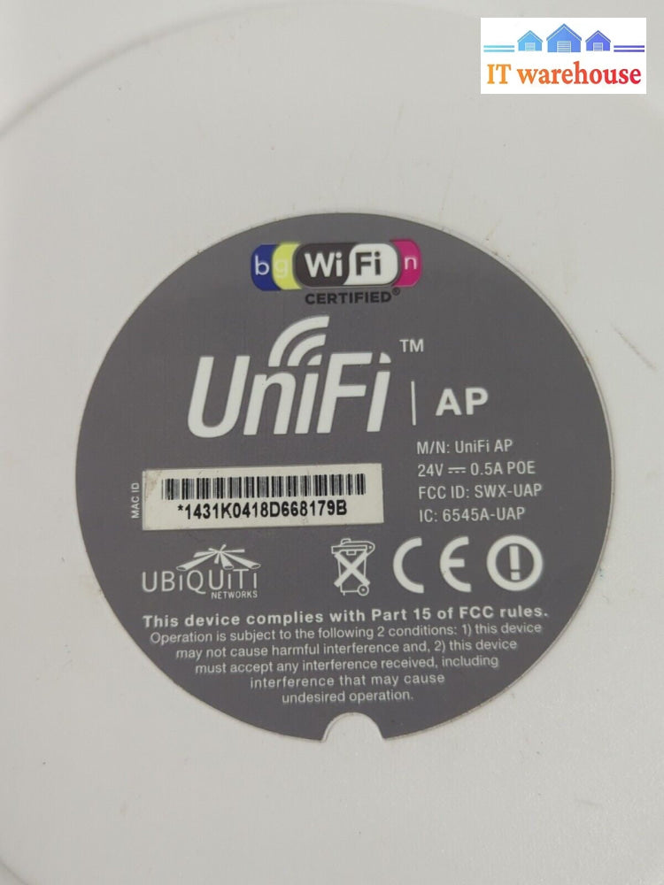 UBIQUITI NETWORKS UNIFI AP WIRELESS ACCESS POINT -