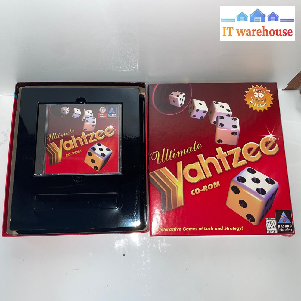Ultimate Yahtzee PC CD 5 Interactive 3D Games for Windows 3.1 95