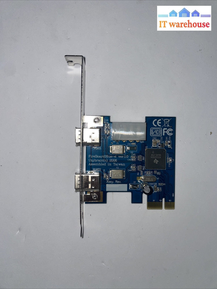 Unibrain FireboardBlue-e  v.1.0 1394  2-port PCI-e card