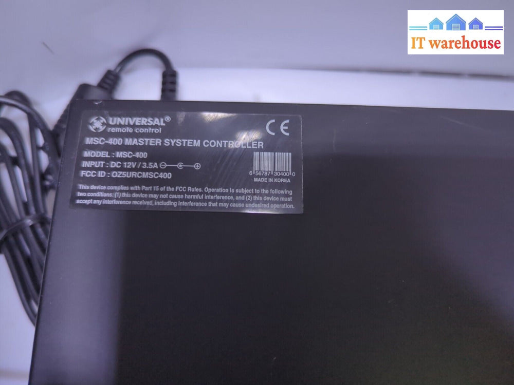 - Universal Remote Control MSC-400 Master System Controller UNIT – IT ...