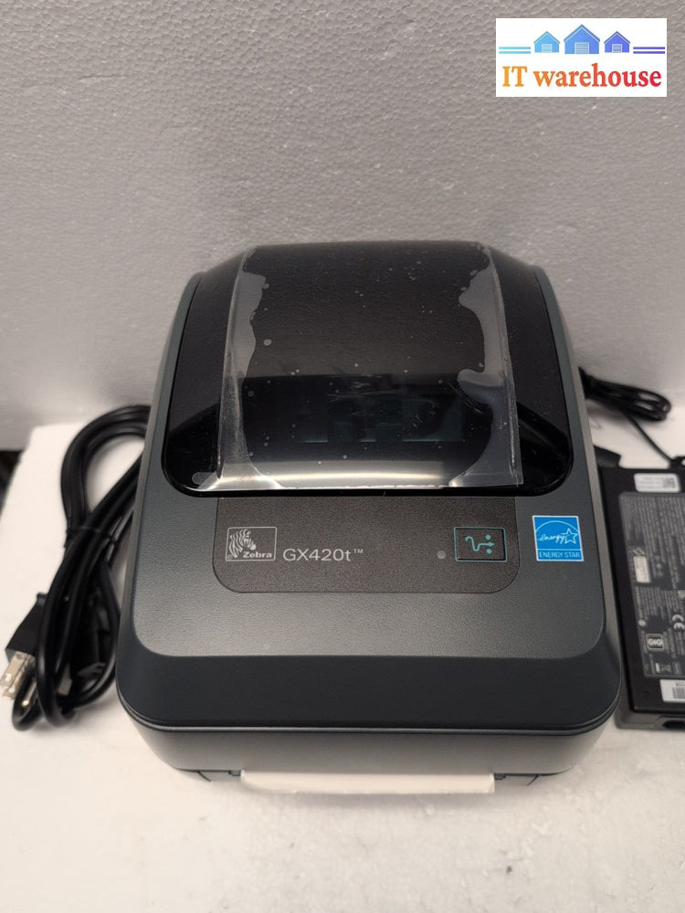 (UNUSED) Zebra GX420T Thermal Transfer Label Printer LAN USB GX42-102410  -