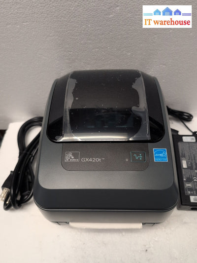 (UNUSED) Zebra GX420T Thermal Transfer Label Printer LAN USB GX42-102410  -