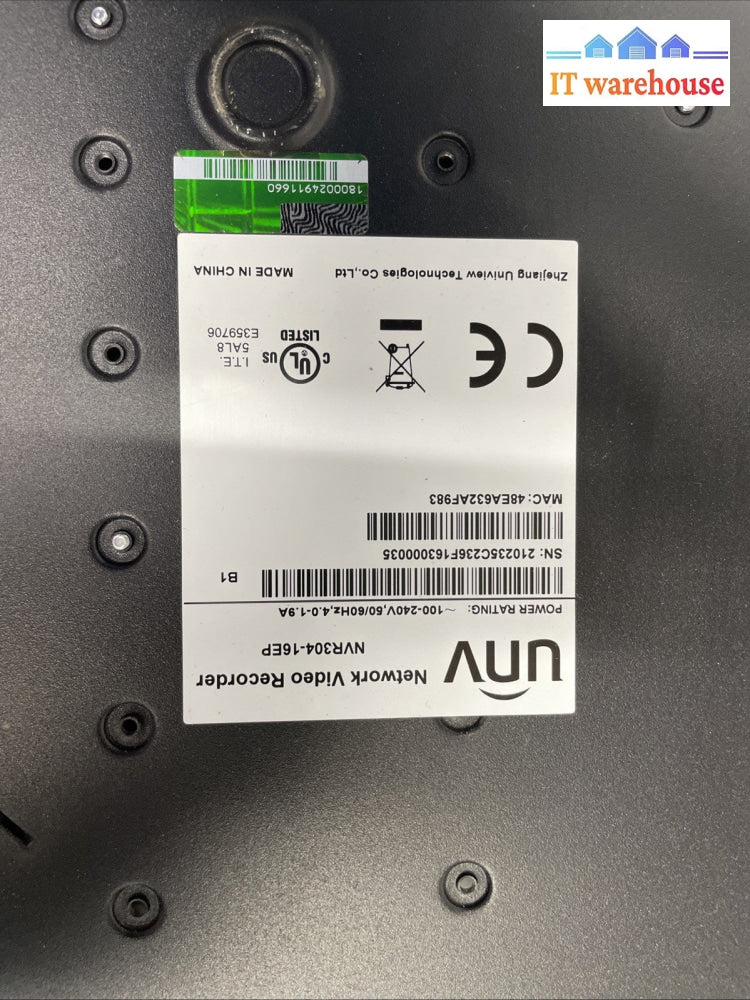 UNV NVR304-16EP Network Video recorder