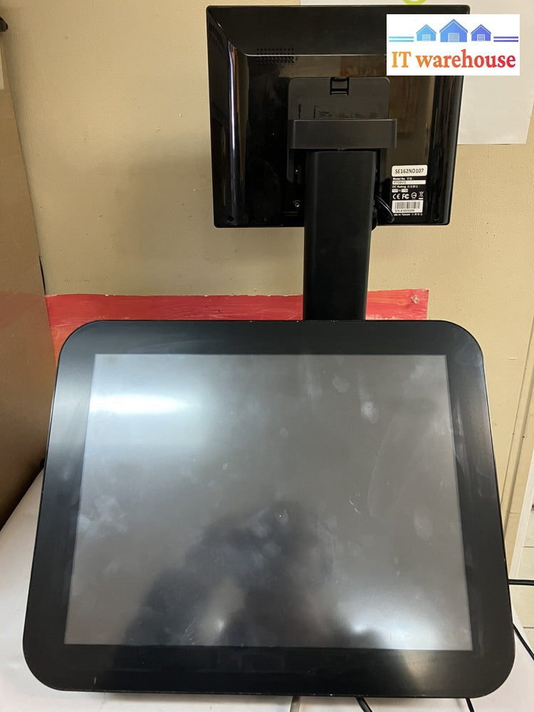 ~ UnyTouch Dual Screen POS Terminal U37-P150UR-ADC Win10 Intel Atom D525+2G+120G