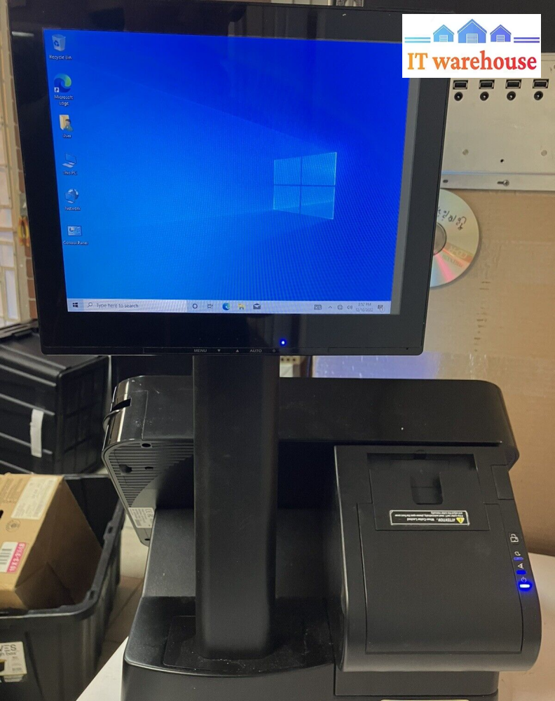 ~ UnyTouch Dual Screen POS Terminal U37-P150UR-ADC Win10 Intel Atom D525+2G+120G