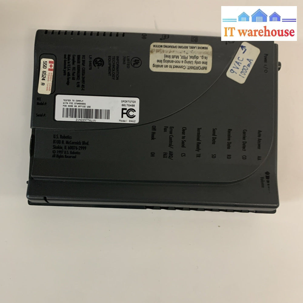 US ROBOTICS 56K FAXMODEM WITH PERSONAL VOICE MAIL SPORTSTER VOICE