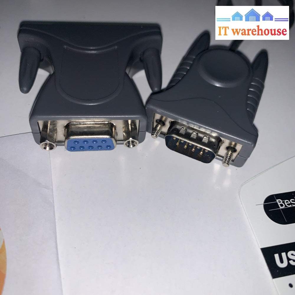 USB 2.0 to 9 & 25 pin Serial RS232 Cable DB9/DB25 Data Cable Adapter Converter